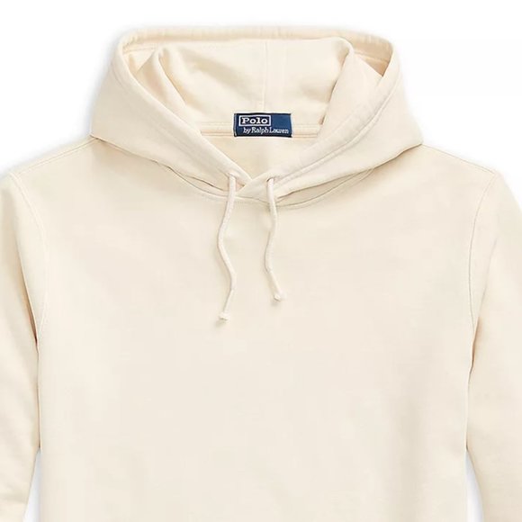 Polo Ralph Lauren Men's Oversized Pullover Hoodie Garment Washed Fleece Ecru XL - Picture 6 of 7